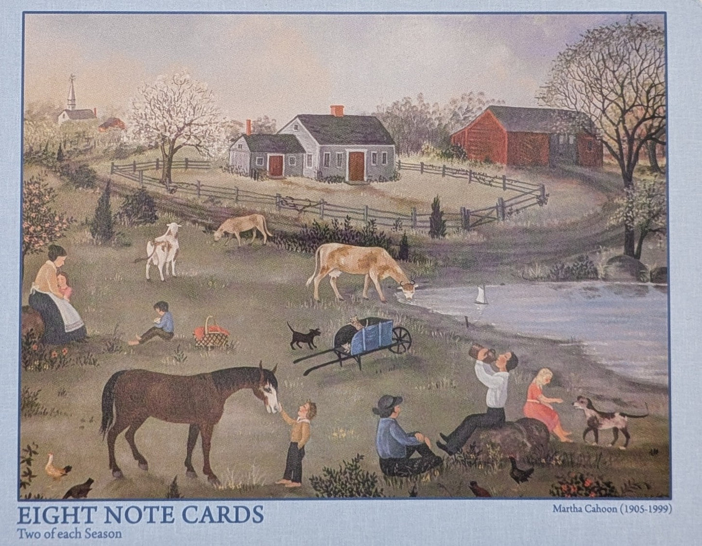 Set of 8 Notecards - Martha 4 Seasons